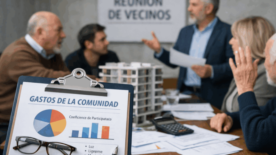 Reunión sobre gastos de la comunidad