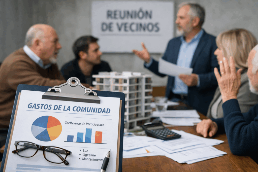 Reunión sobre gastos de la comunidad