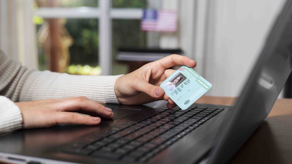 top-view-green-card-application